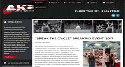 Desktop Screenshot of akfkarate.com
